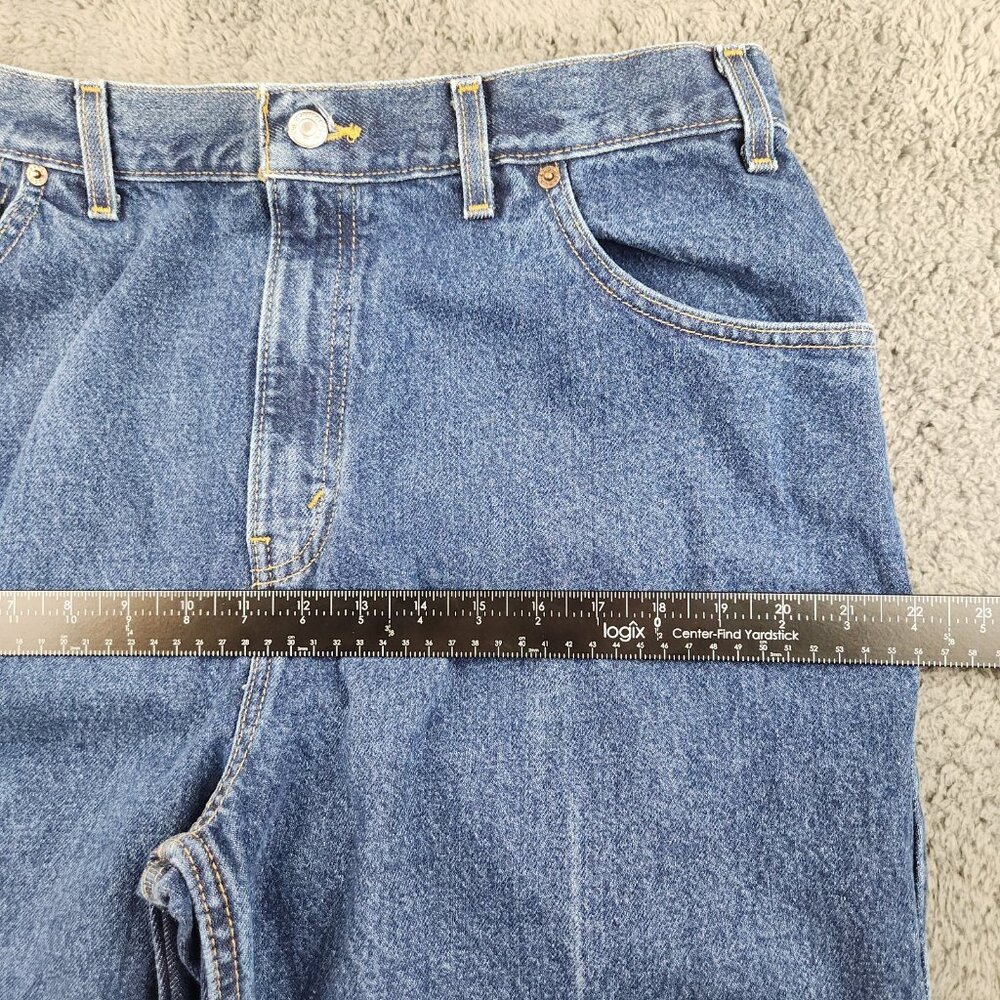 VTG Y2K High Waisted Mom Jeans Women's 16 Levi's 550 Curvy Straight Tapered Leg - Picture 6 of 12